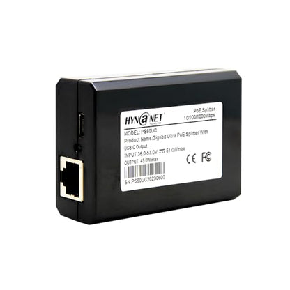 60W Gigabit PoE++ Splitter IEEE802.3bt to USB-C Power Adapter Output 5V/9V/12V/15V/20V for Raspberry Pi 4,Eero,Laptop,Google Mesh,Phone,Tablets,Google Pixel
