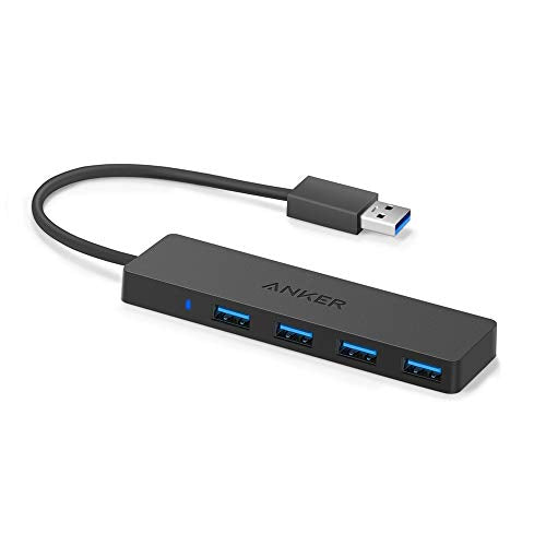 Anker USB Hub 4 Ports with 5Gbps Data Transfer, Multiple USB 3.0 Hub, USB Splitter for Laptop, Extender for A Port Laptop, PC, Desktop and More [Charging Not Supported](0.7 ft USB-A) - size: 0.7 ft, style: USB-A
