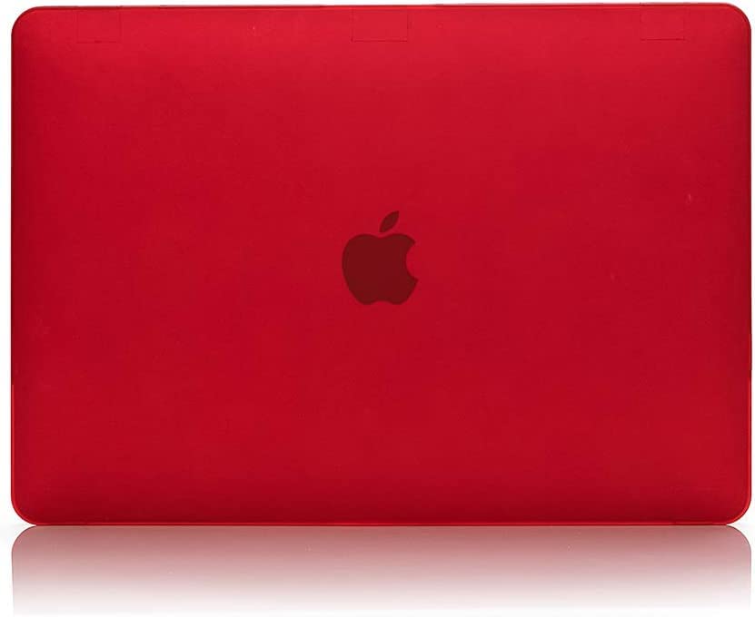 RUBAN Compatible with MacBook Pro 13 inch Case 2023, 2022, 2021-2016 M2 M1 A2338 A2289 A2159 A2251 A1989 A1708 A1706 with/Without Touch Bar, Plastic Hard Shell Case Cover, Matte (RED) - color: RED