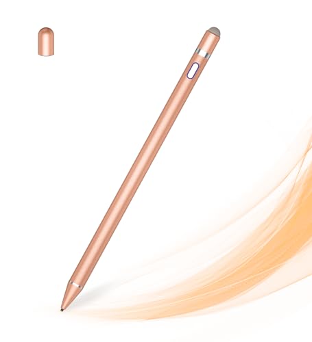 Active Stylus Pen for Touch Screens, Dual Pen Tips for Drawing & Writing, High-Precision Universal Digital Pencil for A-pple i-Phone 17/16/15/14/13/12, Tablet, Phone, Sam-Sung, K-indle, i-Pad, Orange - color: Orange