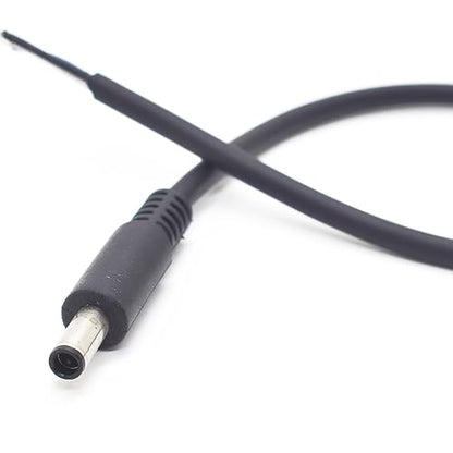 2Pack 1FT 4.5x3.0mm DC Bare Cord Power Pigtail Cable for Dell Laptop Repair | 4.5x3.0mm Small Pin Male, 3 Wire Open End Cable,0.3M Powe Adapter Cord for Dell Latitude XPS Inspiron Power Supply DIY Cable - size: 4.5x3.0mm Male