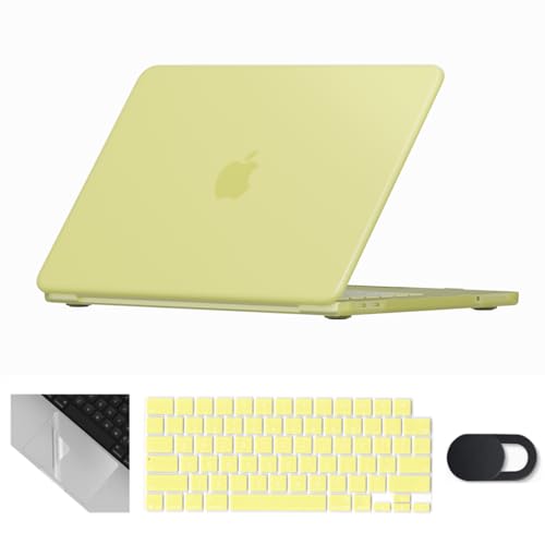 Se7enline for MacBook Neo Case 13 inch 2026 Model A3421,Citrus | 4 in 1 Laptop Case,Keyboard Cover,Trackpad Protector,Webcam Cover,Anti-Scratch Anti-Drop Full Protection Slim Lightweight - color: Citrus, size: 13 Inch
