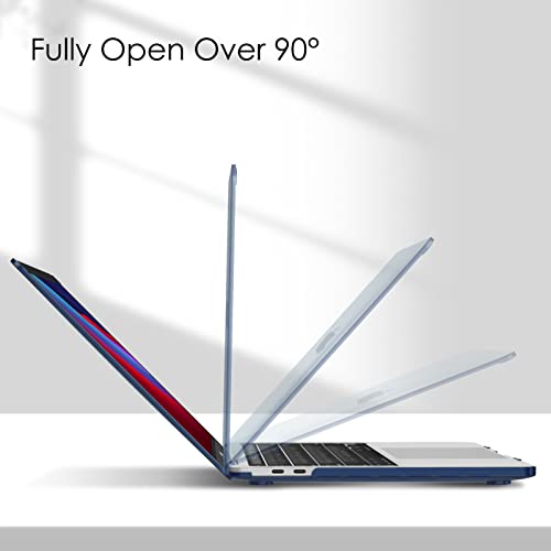 Fintie Hard Shell Case for MacBook Pro 13 Inch, Frost Navy | A2338(M2 M1) A2251 A2289 A2159 A1989 A1706 A1708 (2016-2023) with/Without Touch Bar, Snap-On Cover, Lightweight - color: Frost Navy, size: Pro 13 Inch