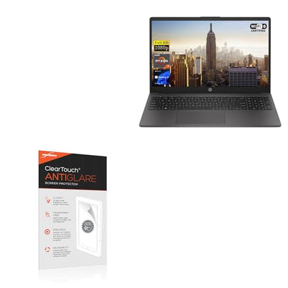 BoxWave Screen Protector Compatible with HP 255 G10 Laptop (15.6 in) - ClearTouch Anti-Glare (2-Pack), Anti-Fingerprint Matte Film Skin