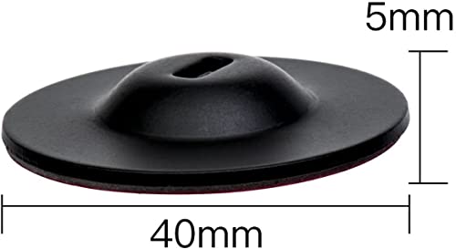 Anchor Plate Adhesive Security Plate, Laptop Lock Plate with Slot, Universal Lock Plate for Laptop, Monitor, Smart Phone,Tablet, Other Electronic Products 4 Pack (Black) - color: Black