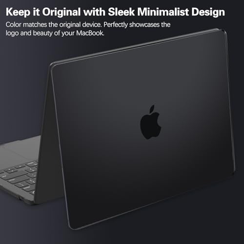 Space Black Case for MacBook Pro 14 inch 2025-2021 M5 M4 M3 M2 M1 Pro/Max Chip A3434 A3112 A3185 A3401 A2918 A2992 A2779 A2442, Frosted Matte Plastic Hardshell & Keyboard Cover, Black Clear - color: ## Frosted Space Black