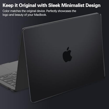 Space Black Case for MacBook Pro 14 inch 2025-2021 M5 M4 M3 M2 M1 Pro/Max Chip A3434 A3112 A3185 A3401 A2918 A2992 A2779 A2442, Frosted Matte Plastic Hardshell & Keyboard Cover, Black Clear - color: ## Frosted Space Black