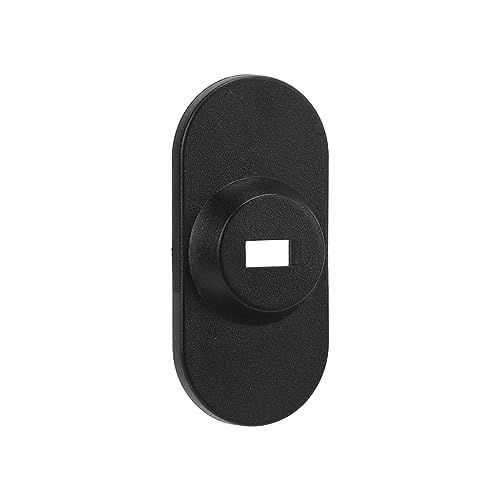 Pilipane Laptop Anchor Plate Black Anti Theft Security Lock Base for Notebook Tablet Monitor Phone POM Material 42x30mm with Double Sided Tape