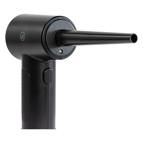 Digital Innovations CleanDr Electric Air Duster | 3-speed power, LED light, multi-nozzle kit, removes dust from PC keyboard electronics, ideal for computer cleaning use