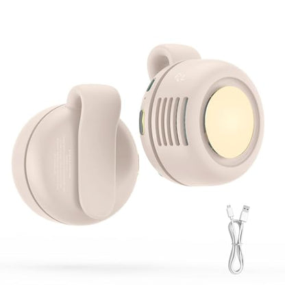 Portable Silent Mini Bladeless Electric fan Clip-On,3-Speed Rotatable Hands-FreeClip-On Fan for Shirt and Waist,Portable Mini Bladeless Fan Clip-On,For Outdoor & Travel & Office,Travel Accessories