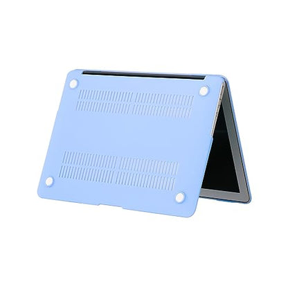 RUBAN Case Compatible with MacBook Air 13 Inch (Models: A1369 & A1466, Older Version 2010-2017 Release), Slim Snap On Hard Shell Protective Cover and Keyboard Cover (Airy Blue) - color: Airy Blue