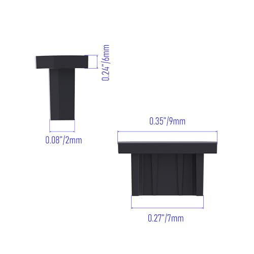 10 PCS Micro USB Port Anti-dust Plugs, Silicone Covers Caps Stoppers, Port Protector for PC Laptop Notebook Computers, Other Devices, 0.26 x 0.09 (LxW) - size: Micro USB/Black/10 PCS