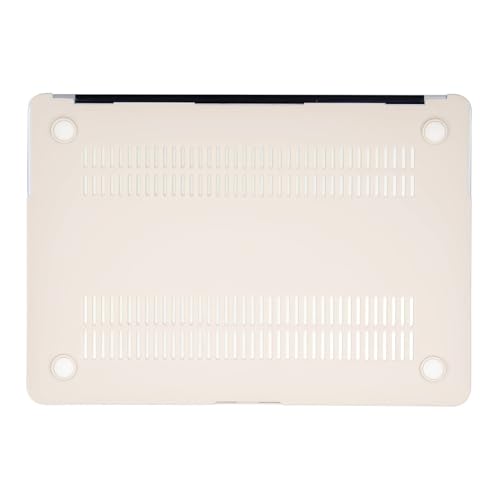 MOSISO Case Compatible with MacBook Air 13 inch A1369 A1466, Beige | Plastic Hard Shell & Keyboard Cover & Screen Protector Compatible with MacBook Air 13 (Older Version 2010 - end 2017) - color: Beige