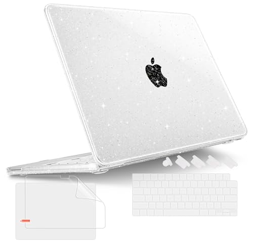 Tuiklol for 2026 MacBook Neo 13 Inch A18 Pro Chip Case, (Model A3404) Anti-Scratch Anti-Drop Slim Hard PC Shell Case with Shockproof Protective MacBook Neo Laptop Cover, Sparkly-Clear - color: Sparkly-Clear