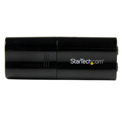 StarTech USB Sound Card, 3.5mm Audio Adapter, Black, TAA (ICUSBAUDIOB) | External Sound Card - size: 1 Count (Pack of 1)