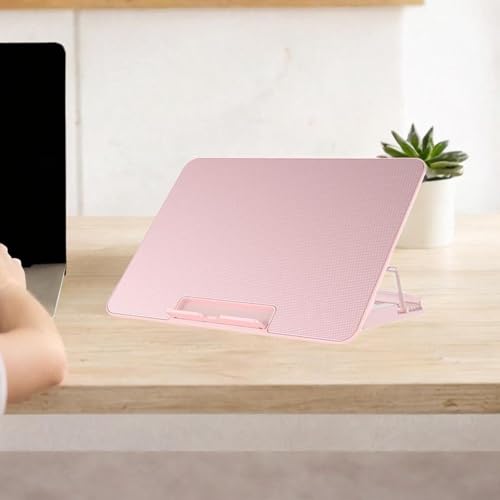 Laptop Cooling Pad with 6 Fans and Adjustable Height for Enhanced Performance, Pink