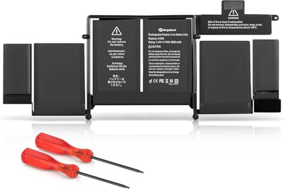 NinjaBatt A1502 Battery for Apple MacBook Pro Retina 13" A1582 A1493 | Fits MGX72LL/A ME864LL/A ME866LL/A MGX82LL/A 020-8148 020-8184 MF840 MF841 MF843 MGX92 – 75Wh 11.42V 12-month warranty - size: A1502 A1582