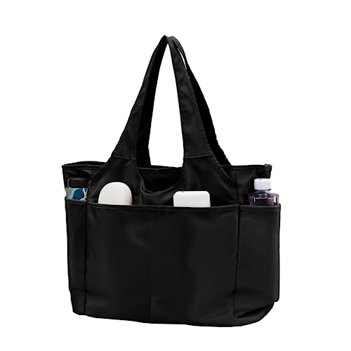 SOYMWIN Tote Bag for Women,Large Tote Bag with Compartments and Multiple Pockets,Quilted Shoulder Bag for Travel Work Sports | Large