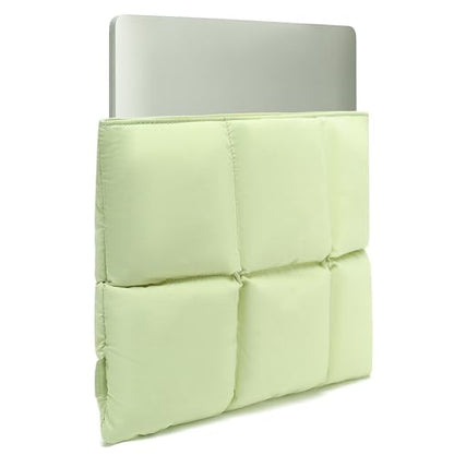 Puffy Laptop Sleeve 13 Inch 14 inch, Sage Green | Pillow Shape Laptop Sleeve, Compatible MacBook Pro 13inch 14 Inch M4 M5 Pro/Max, MacBook Air M1 M2 M3 2026, MacBook Neo - color: Sage Green, size: For 13"-14" MBA/MAP M4 M3 M2 M1
