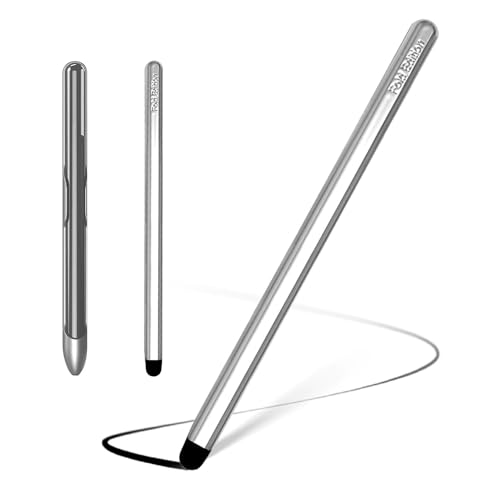 Stylus Pens with Pen Slot for Touch Screens, High Precision Capacitive Universal Stylus for iPad iPhone Tablets Samsung Galaxy All Touch Screen Devices (Silver-Long) - color: Silver-Long