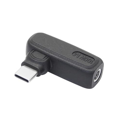 90 Degree 100W DC 4.5mm x0.6mm Power Adapter, Input 15 - 20.5V, PD Chip | Right Angle DC 4506 Female to USB Type C Male PD Plug, Built in PD Intelligent Chip Quick Identification V/A, for USB C Port - style: DC 4506 Female to USB Type c Male - 100W
