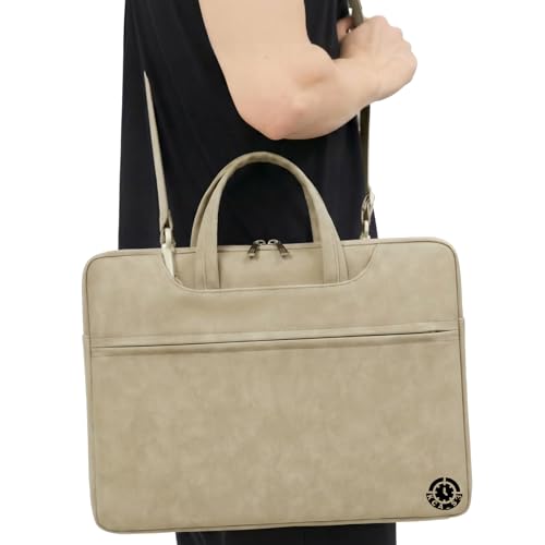 Light Grey Durable Laptop Shoulder Bag 13-14 Inch ONLY MacBook Pro 13 Intel M1 HP EliteBook 840 G7 G8 G9 Lenovo Yoga 7i 9i ThinkPad X13 T14 ASUS Chromebook Flip C434 Shockproof Professional - color: Light Grey, size: Small-Med 13-14 Inches