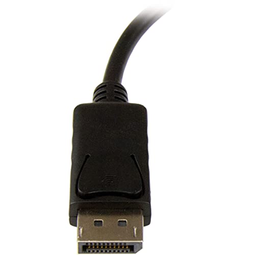 StarTech DisplayPort to VGA Adapter with Audio, 1080p, Dongle (DP2VGAA) | 1920 x 1200, DP to VGA Converter, Audio Output, Compact, Lightweight, High-Definition Video, Portable