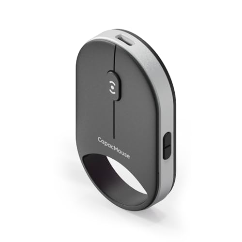 Mini Wireless Mouse, Portable Silent Optical Mouse, Slim Lightweight Design with USB Receiver, Compatible with Laptop/Tablet/Desktop (Black) - color: Black