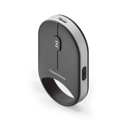 Mini Wireless Mouse, Portable Silent Optical Mouse, Slim Lightweight Design with USB Receiver, Compatible with Laptop/Tablet/Desktop (Black) - color: Black