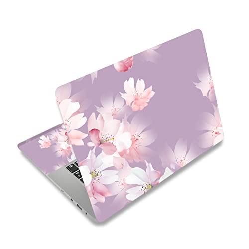 Laptop Skin Sticker Decal,12" 13" 13.3" 14" 15" 15.4" 15.6" Laptop Skin Sticker Protector Cover for Toshiba Hp Samsung Dell Apple Acer Leonovo Sony Asus Laptop Notebook (Beautiful Flower) - color: Beautiful Flower