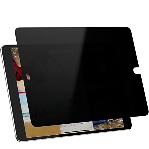 Peslv Privacy Screen Protector Compatible With iPad 9th 8th 7th Generation 10.2 Inch, Anti Glare Blue Light Spy Filter Private Cover, High Sensitive Bubble-Free Easy Install Black Security Screen - color: black, size: iPad 7/8/9th