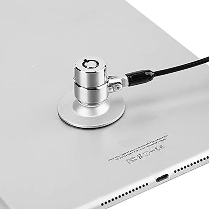 Security Hardware Cable Lock Kit,Retractable Cable Lock Portable Keyed Laptop Lock 3 Keys 6.2Ft for Monitors, Laptops, MacBooks, Tablets, iPad,Mac mini, (Keyed Different) - color: Silver 1Pack