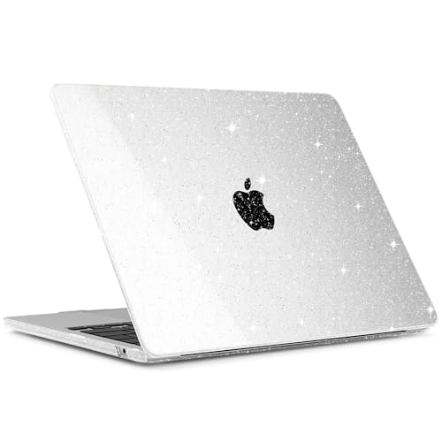 Batianda StarryMist Case for MacBook Neo 13 Inch 2026, Starry Clear | 4-in-1 Bundle Subtle Glitter Mist Finish, Slim Lightweight Shell, Everyday Protection for MacBook Neo 13 Inch Model A3404 - color: Glitter‌ Clear