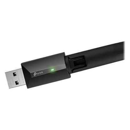 TP-Link USB WiFi Adapter for Desktop PC, AC1300 USB 3.0 Wireless Dual Band Network Adapter with High Gain Antenna(Archer T3U Plus), MU-MIMO, Windows 11/10/8.1/8/7/XP, Mac OS 10.9-10.15