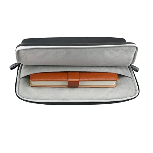 MOSISO Laptop Sleeve Bag 16 inch PU Leather Padded Bag Waterproof Case | Compatible with MacBook Air 15 inch 2026-2023 M5 M4 M3 M2/Pro 16 inch 2026-2019 M5 M4 M3 M2 M1,15-15.6 inch Notebook, Black - color: Black, size: 16 inch