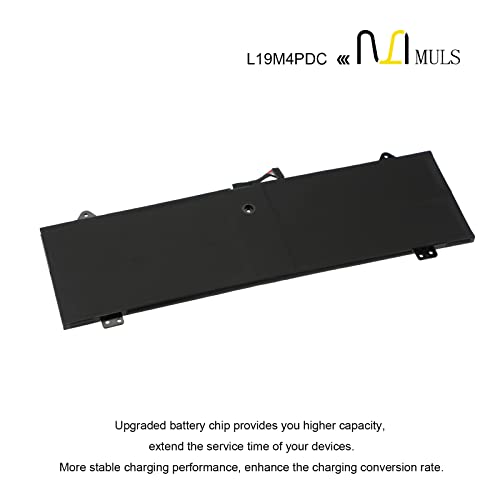 MULS L19M4PDC Laptop Battery for Lenovo Ideapad Yoga 7-14ITL5 7-15ITL5 82BJ | Series L19C4PDC L19L4PDC 5B10Z26482 5B10Z26485 SB10Z26486 5B10Z26479 SB10Z26483 15.36V 4622mAh 71Wh