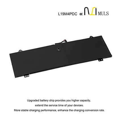 MULS L19M4PDC Laptop Battery for Lenovo Ideapad Yoga 7-14ITL5 7-15ITL5 82BJ | Series L19C4PDC L19L4PDC 5B10Z26482 5B10Z26485 SB10Z26486 5B10Z26479 SB10Z26483 15.36V 4622mAh 71Wh