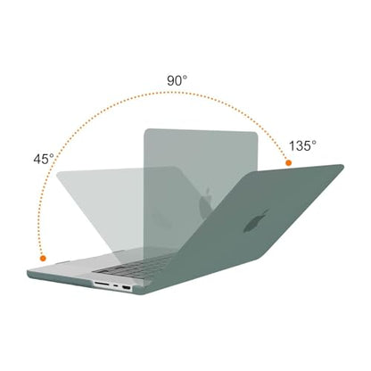 MOSISO Compatible with MacBook Pro 16 inch Case M5 M4 M3 M2 M1 2026-2021 | A3429 A3428 A3403 A3186 A2991 A2780 A2485, Protective Hard Shell Case&Keyboard Cover&Screen Film&Pouch, Midnight Green - color: Midnight Green