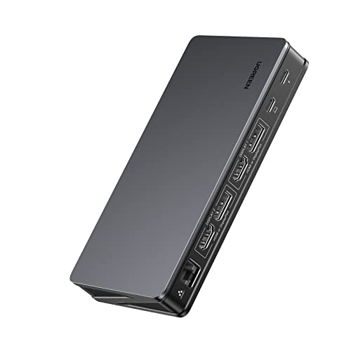 UGREEN USB C DisplayLink Docking Station, Dual 4K@60Hz, Driver Required | 9-in-1 Dual Monitor Dock for MacBook and Windows with 2xHDMI, 2xDP, 10Gbps USB-C and USB-A, 100W PD, Gigabit Ethernet