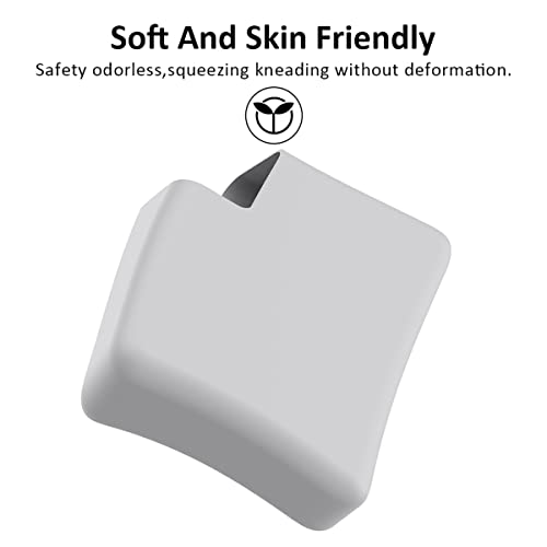 140W Soft Silicone Power Adapter Sleeve Case for 2021-2024 2026 MacBook Pro 16 inch M5 A3428 A3429 M4 A3403 A3186 M3 A2991 M2 A2780 M1 A2485 Charger Protective Cover (140W), Gray - color: Gray