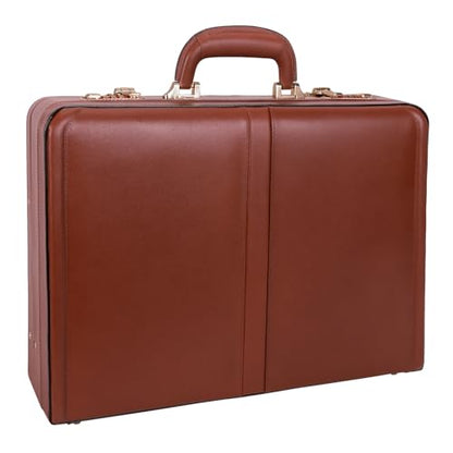McKlein HARPER, Leather 4.5" Expandable Laptop/Computer & Tablet Business Briefcase Attaché Bag, Men Women Laptop Briefcase, Laptop Compartment bag, Tablet Pocket bag, Business Bags, Travel Cases