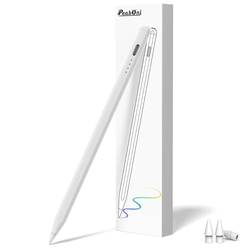 Stylus Pen for Apple iPad 2018-2026, USB C 15 Mins 2X Fast Charge Pencil 2nd Generation Compatible with iPad Pro 11"/12.9"/M4, Air 3/4/5/M2,Mini (A17 Pro) 7/6/5 Gen, iPad (A16) 11/10/9/8/7/6 White - color: P03-White