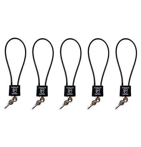 Cable Gun Locks with Keys Hunting Sports- Keyed Alike 15" Cable Gun Safe Lock CA DOJ Approved for Pistols, Handguns, Rifles, and Shotguns, Home, Storage Firearm Locking and Safety - color: Black, size: 5 Pack