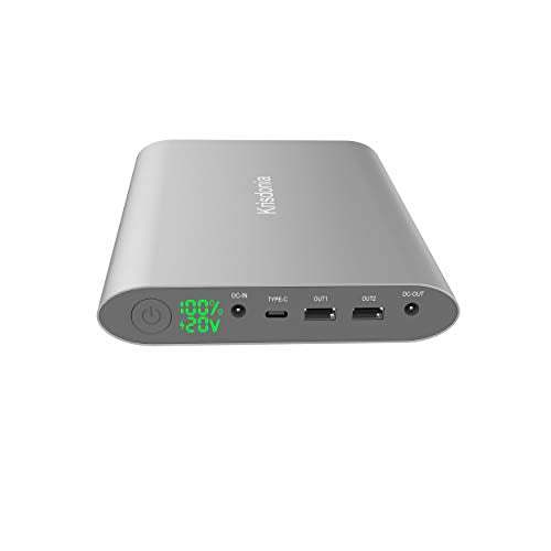 Portable Laptop Charger 185Wh/50000mAh External Battery Pack Power Bank for Laptop, Tablet, Projector, Smartphone and Others - color: gray