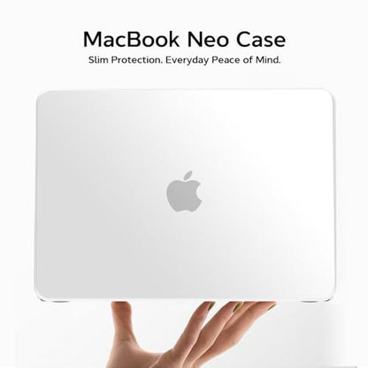 B BELK for MacBook Neo Case 13 inch 2026 Release Model A3404, Frost Clear | Scratch Resistant Protective Matte Hard Shell Case & Keyboard Cover &Screen Protector for Mac Noe Case, Lightweight, Slim Fit - color: Frost Clear
