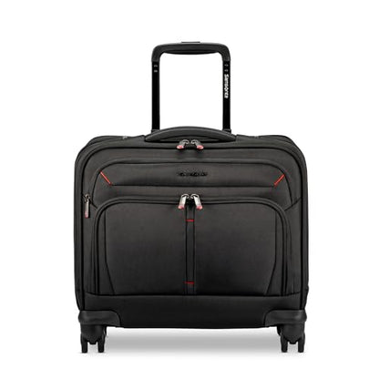Samsonite® Xenon 4.0 Spinner Nylon Rolling Mobile Office with 15.6" Laptop Pocket and Tablet Pocket, 15-3/8"H x 15-3/4"W x 7-1/8"D, Black