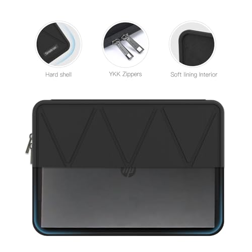 Smatree Hard Laptop Case for 14 inch HP ZBook 8 G1i/G1a | Compatible for ZBook Firefly G11/G11A, OmniBook X AI PC 14, EliteBook 8 G1iN/G1i/G1a, EliteBook 845 G11/840 G11/X Flip G1i - color: Black-for 14 inch HP ZBook 8 G1i/G1a