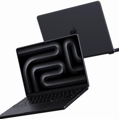 Soonjet Matte Case for MacBook Pro 14 inch M5 M4 M3 M2 M1 2026-2021 Laptop | Anti Cracking, Color Match, Space Black Clear, Protective Hard Shell Cover, Fingerprint & Scratch Resistant, Ultra Thin Fit - color: Frosted Space Black