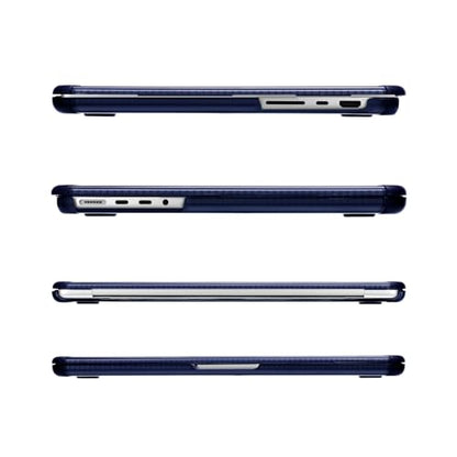 MOSISO Compatible with MacBook Pro 14 inch Case M5 M4 M3 M2 M1 2026-2021 | 3 in 1 Kit Anti-Crack Hard Shell with TPU Bumper, A3427 A3426 A3434 A3112 A3185 A3401 A2918 A2992 A2779 A2442, Navy Blue - color: Navy Blue