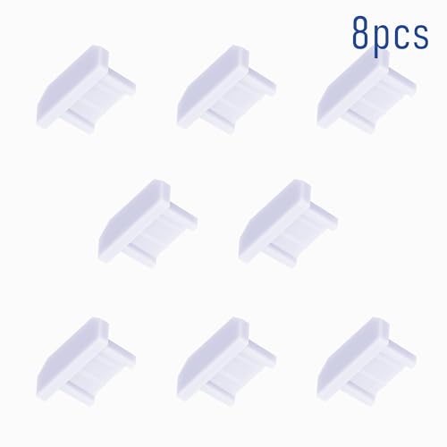 10 PCS Micro USB Port Anti-dust Plugs, Silicone Covers Caps Stoppers, Port Protector for PC Laptop Notebook Computers, Other Devices, 0.26 x 0.09 (LxW) - size: Micro USB/Transparent/10 PCS